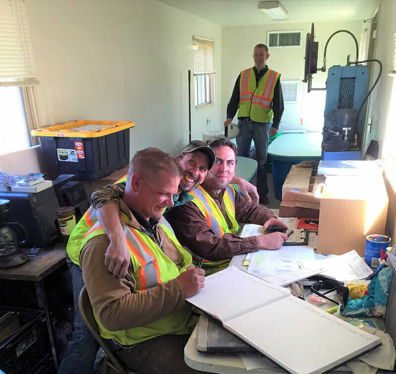 Employees of Materials Testing Consultants on a job site