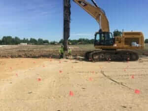 Wick Drain installation for a casino expansion construction project