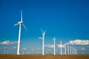 wind turbines on the West Texas plains