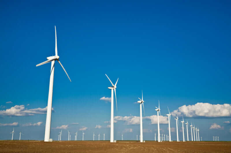 wind turbines on the West Texas plains