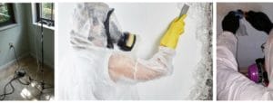 collage of 3 photos of Asbestos and Environmental Testing