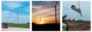 3 photos of Michigan wind energy sites