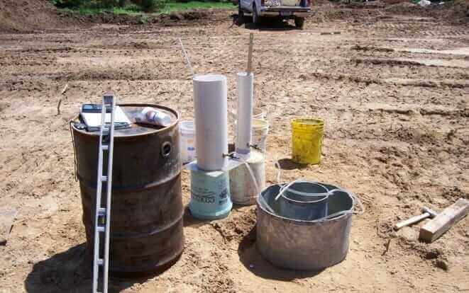 On-site infiltration testing equipment