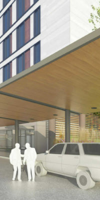 Artist rendering of a building